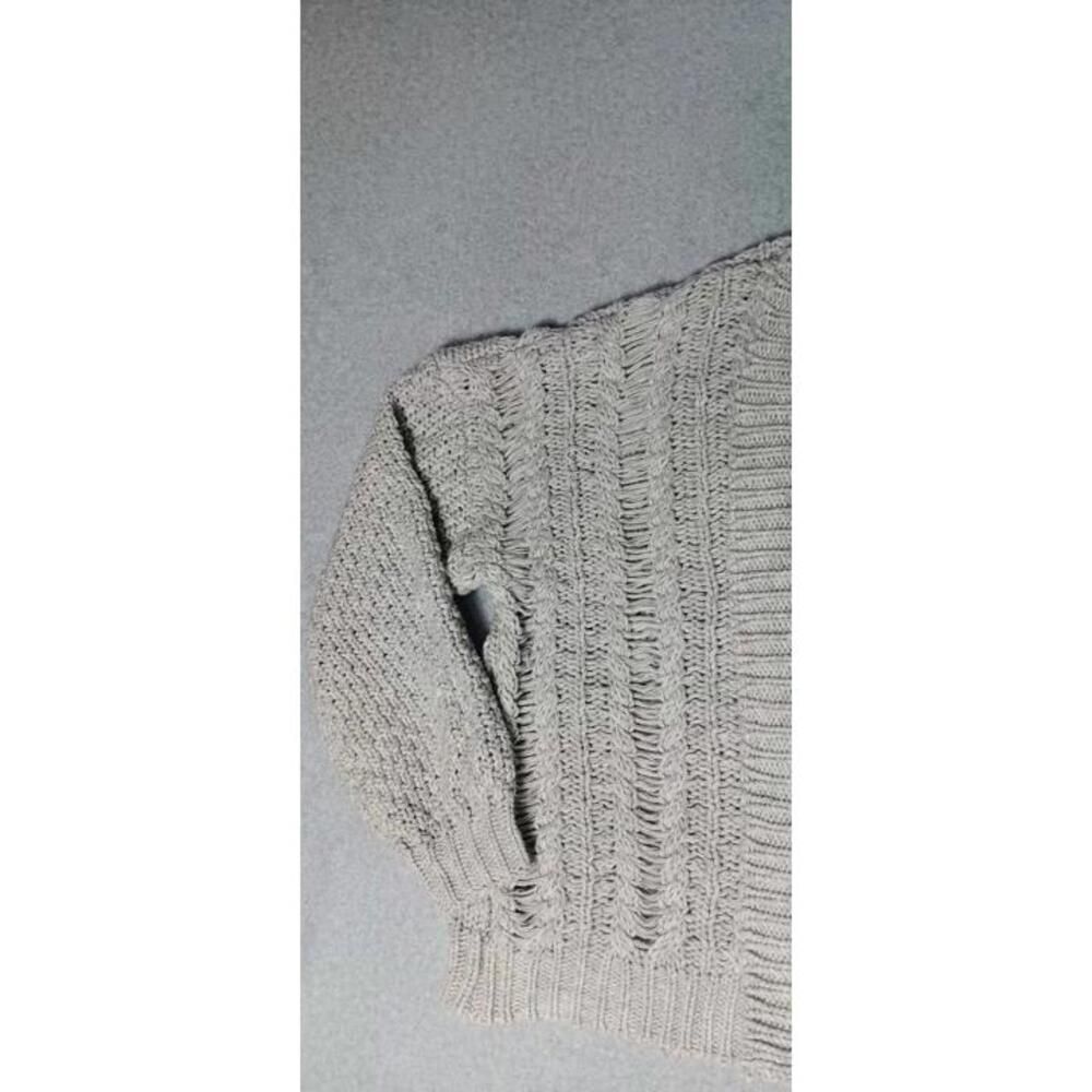 Princess Polly Crochet Open Front Cardigan Womens Size S/M Gray Mixed Knit - Picture 4 of 11